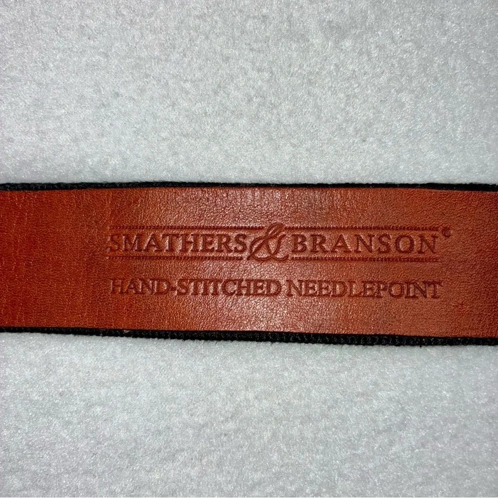 Smathers & Branson ΣΑΕ Needlepoint Belt Sigma Alpha Epsilon Fraternity Size 36